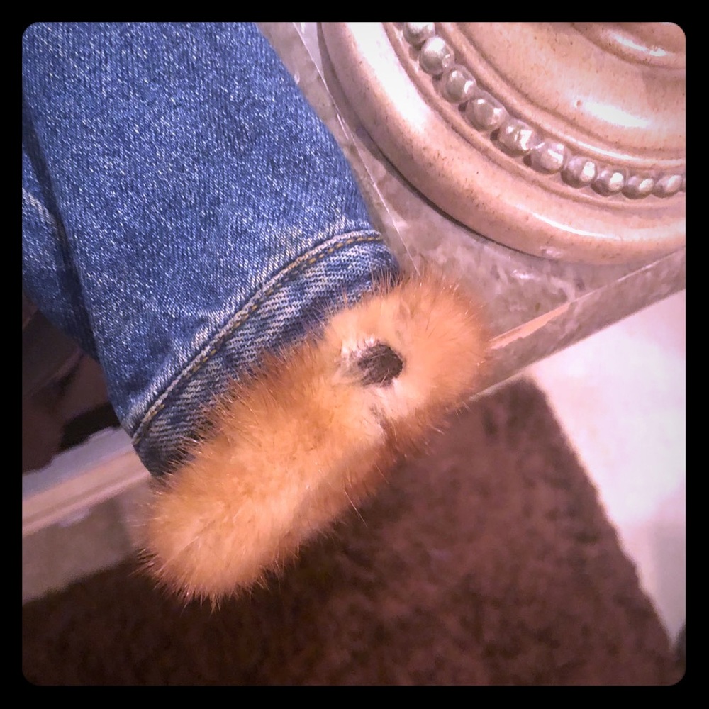 Genuine Mink Children’s Denim Jacket